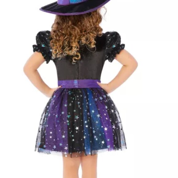 Spirit Halloween Toddler Enchanted Light-Up Witch Costume 5T-6T - Picture 2 of 9